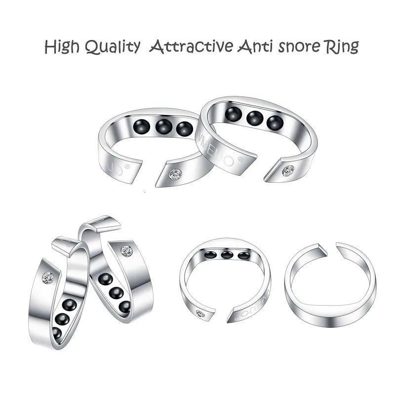 Anti Snore Sleep Ring – Magnetic Therapy Acupressure Snoring Device: