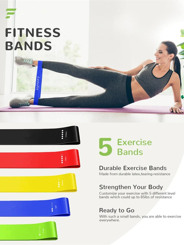 Portable Home Gym Bar with Resistance Bands – Full-Body Workout Kit