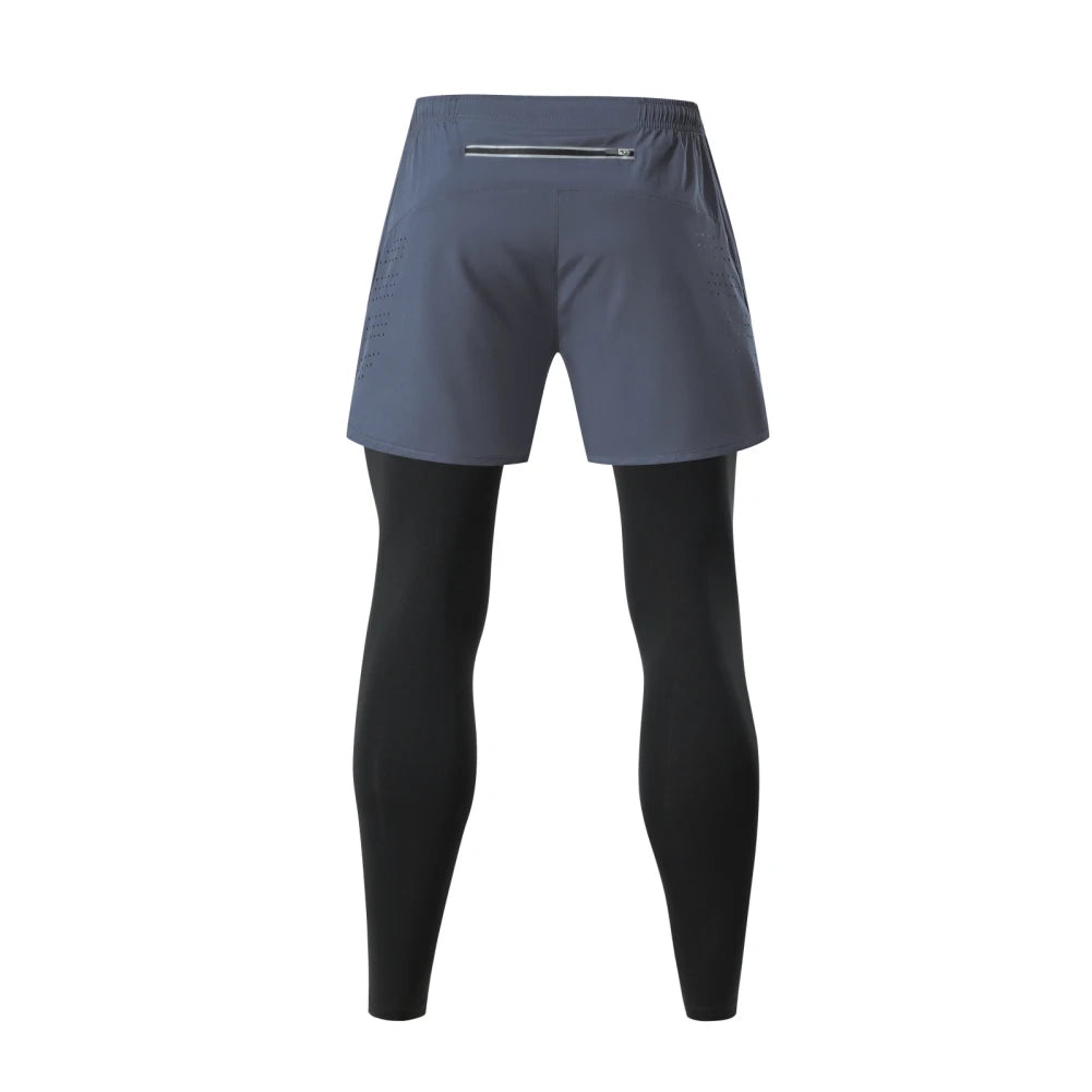 Men’s Quick-Dry Fake Two-Piece Outdoor Pants