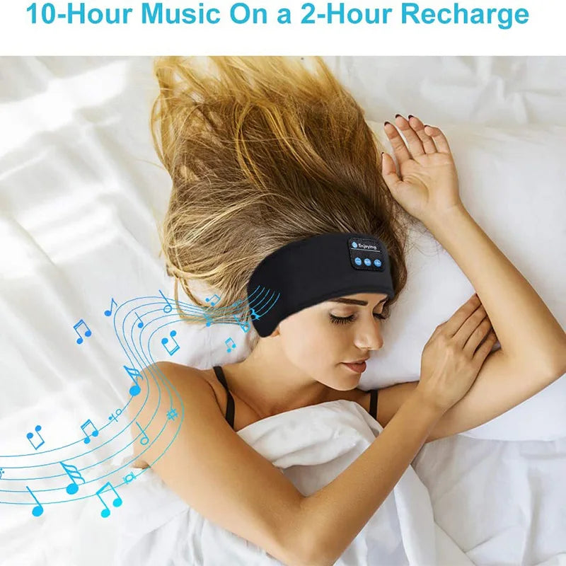 Wireless Bluetooth Sports Sleep Headband with Earbuds
