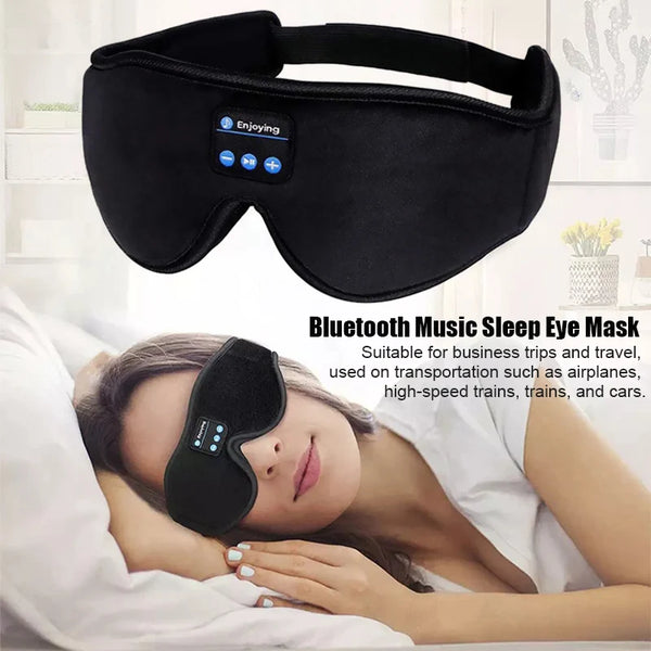 3D Bluetooth Sleeping Headphones Eye Mask: