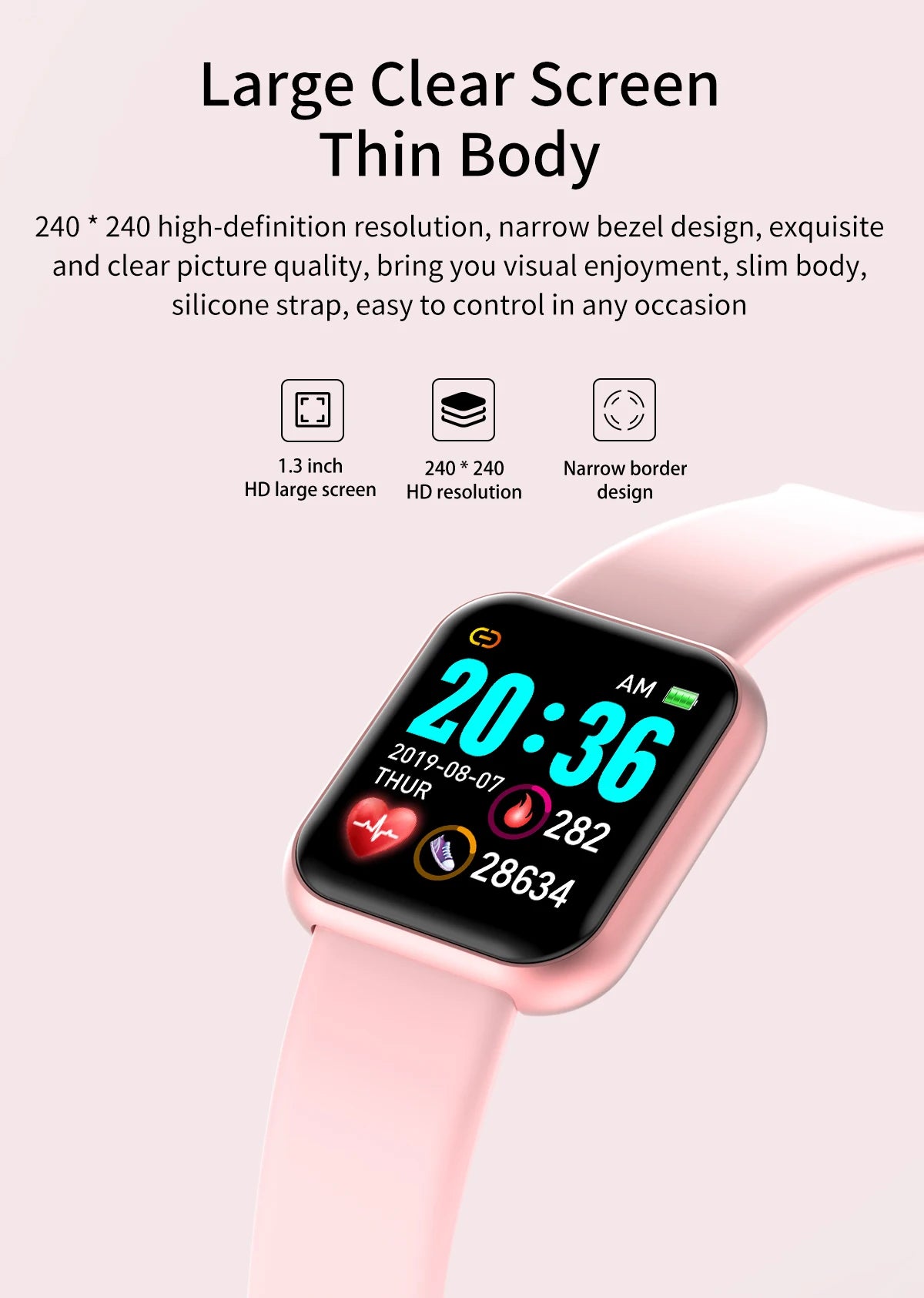 Y68 D20 Smart Watch – Phone, Music & Health Tracker for Men & Women