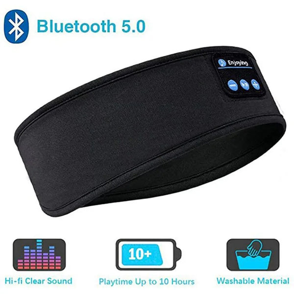 Wireless Bluetooth Sports Sleep Headband with Earbuds