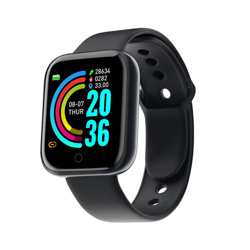 Y68 D20 Smart Watch – Phone, Music & Health Tracker for Men & Women