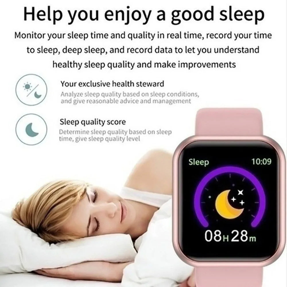 Y68 D20 Smart Watch – Phone, Music & Health Tracker for Men & Women