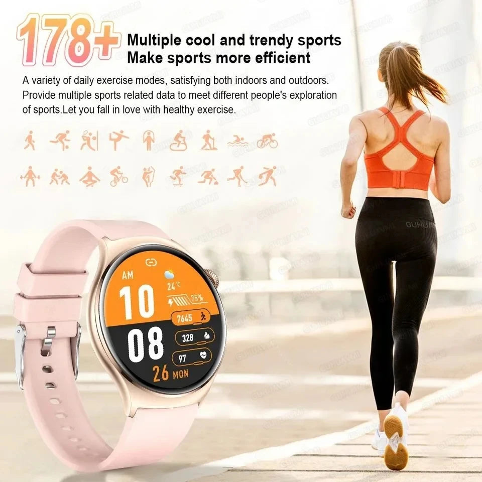 2024 NFC Smartwatch for Women – GPS, Voice & Health Tracker