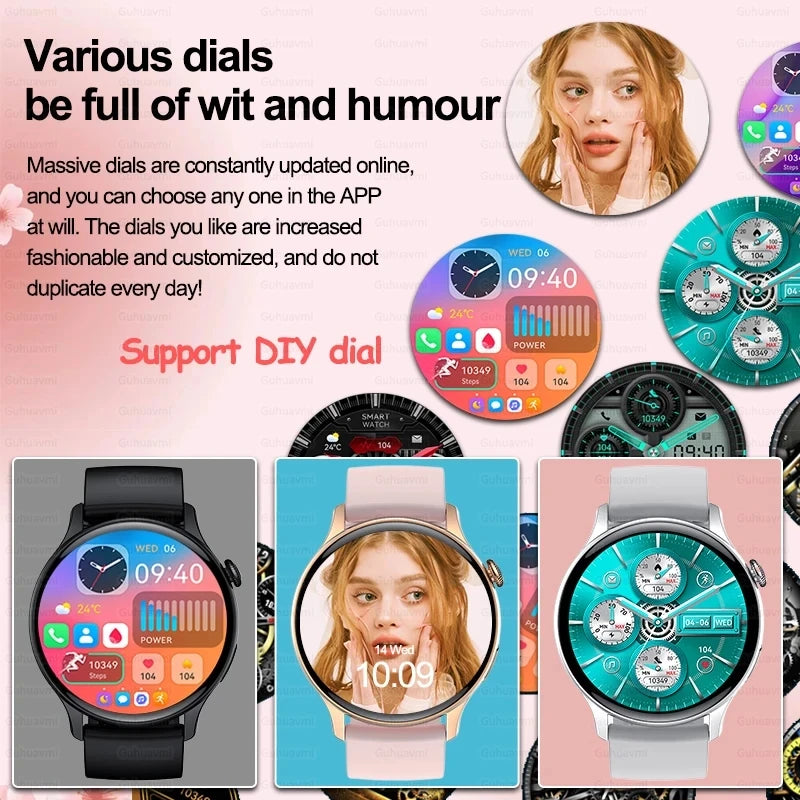 2024 NFC Smartwatch for Women – GPS, Voice & Health Tracker