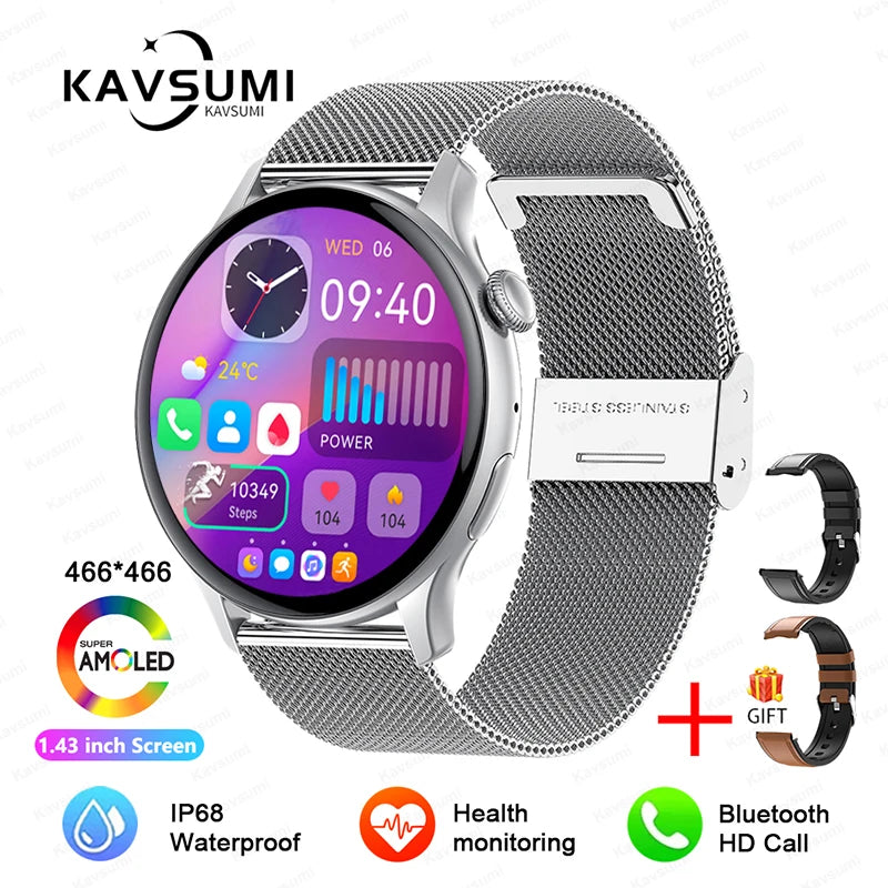 2024 NFC Smartwatch for Women – GPS, Voice & Health Tracker