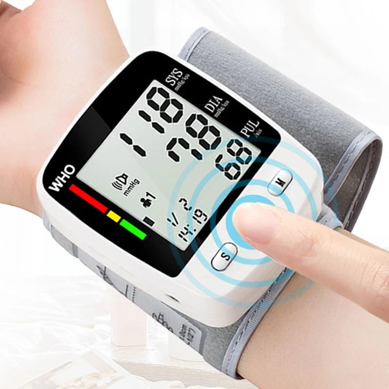Digital Blood Pressure Monitor – Wrist Tensiometer Electronic Sphygmomanometer