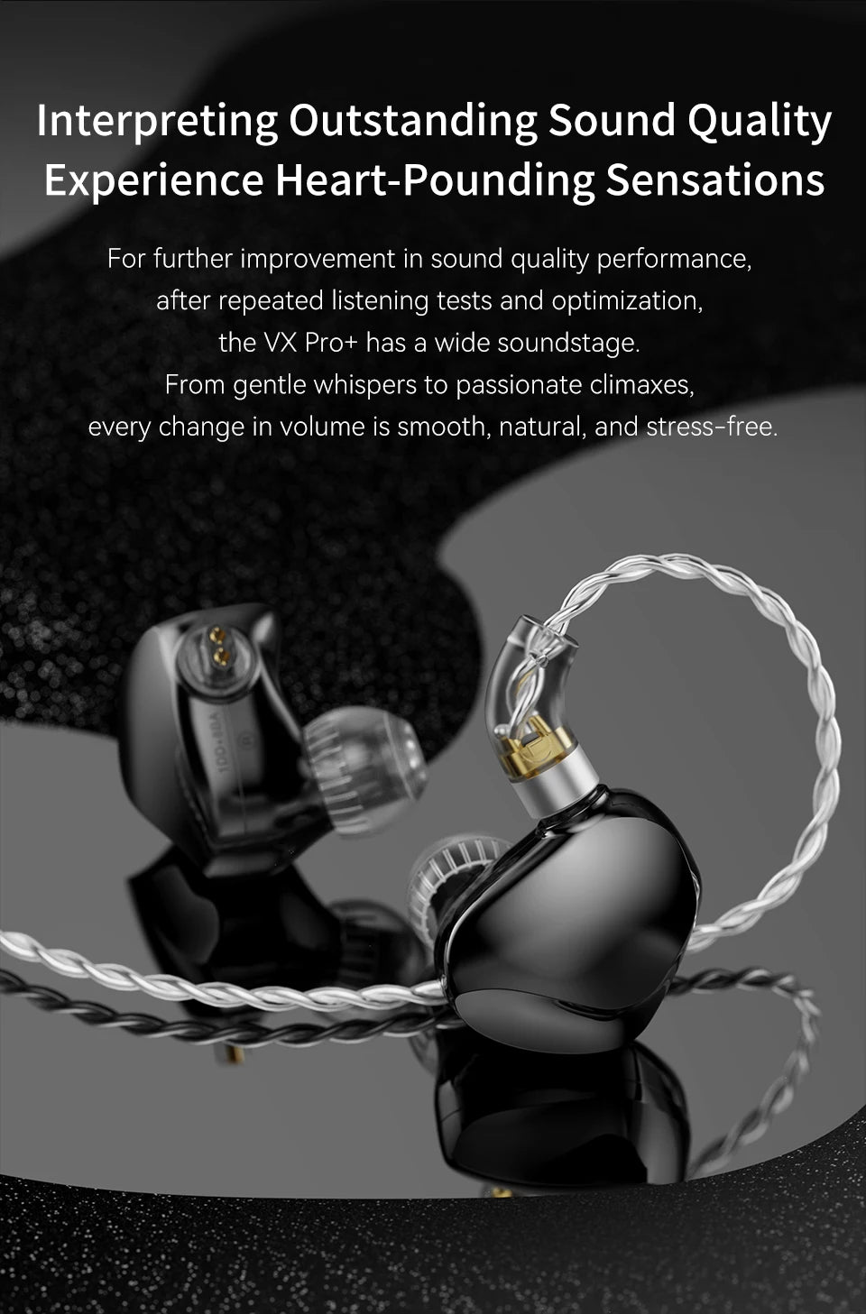 New VX Pro+ 8BA+1DD Hybrid In-Ear Monitor Earphones