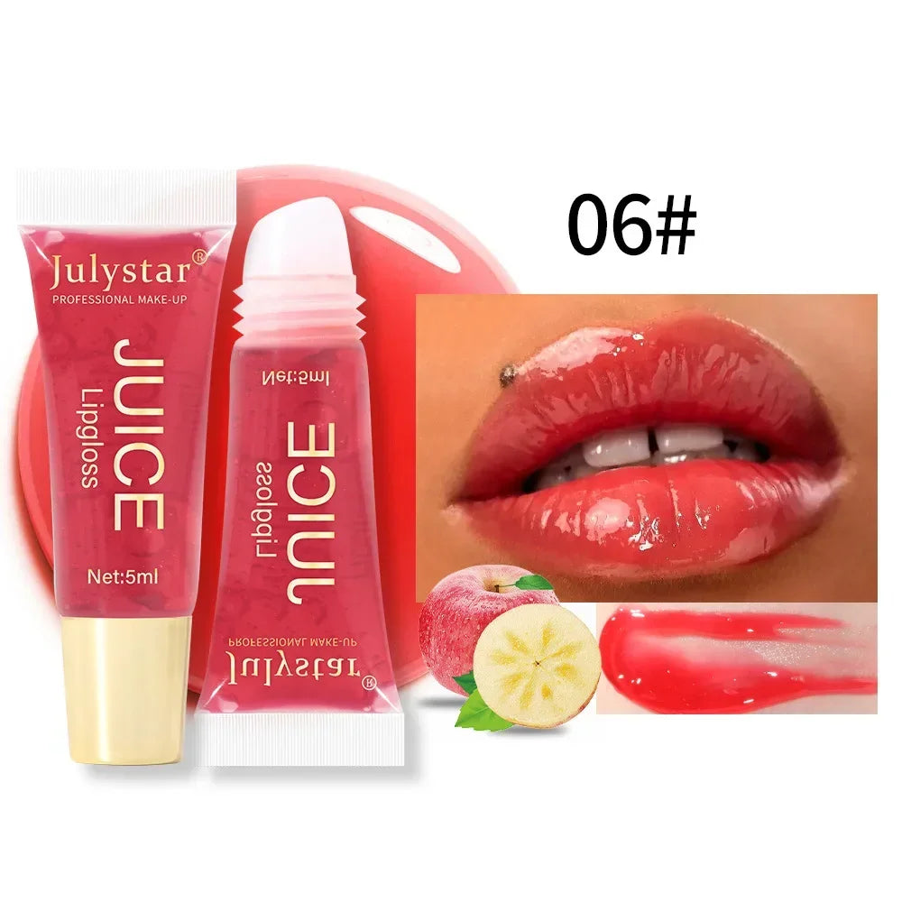 Nude Brown Plumping Lip Gloss – Moisturizing Fruit Lip Oil