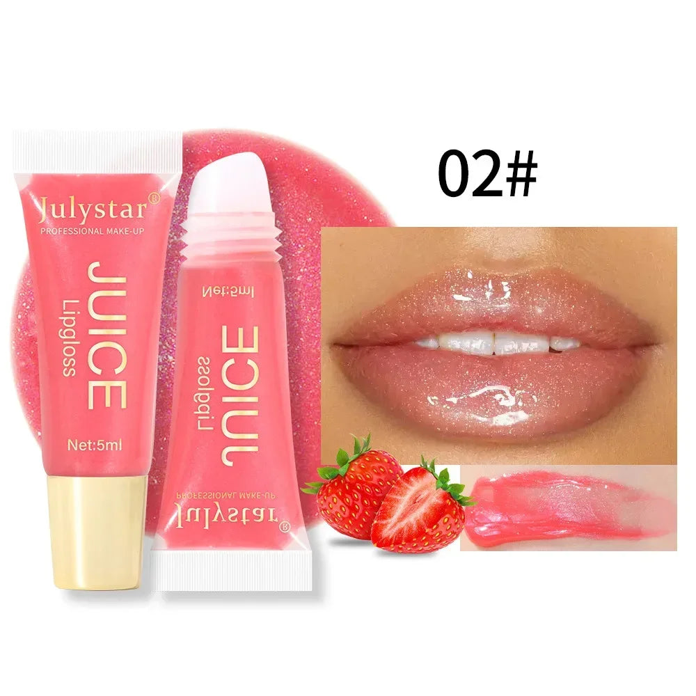 Nude Brown Plumping Lip Gloss – Moisturizing Fruit Lip Oil