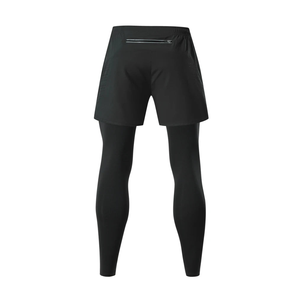Men’s Quick-Dry Fake Two-Piece Outdoor Pants