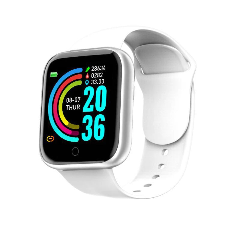 Y68 D20 Smart Watch – Phone, Music & Health Tracker for Men & Women