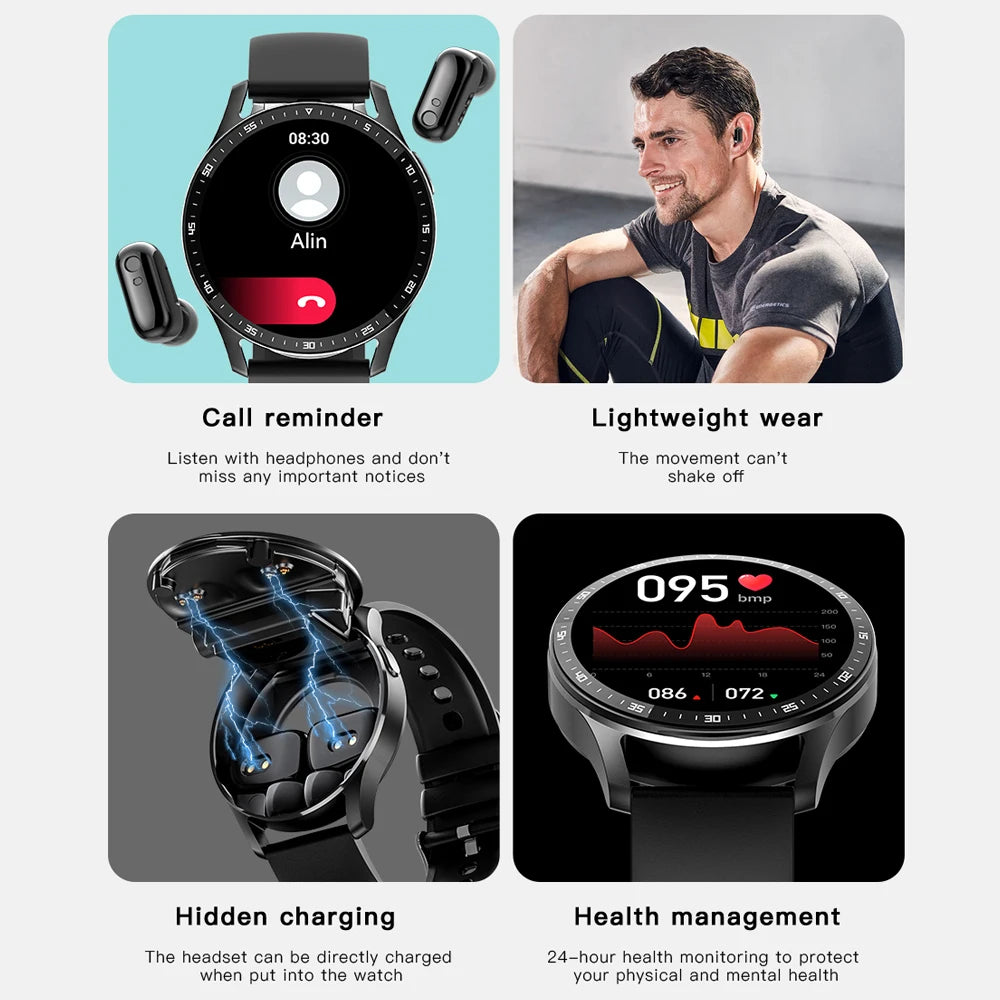GEJIAN X7 Smartwatch & TWS Bluetooth Headset Combo