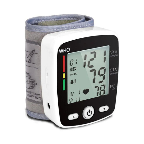 Digital Blood Pressure Monitor – Wrist Tensiometer Electronic Sphygmomanometer