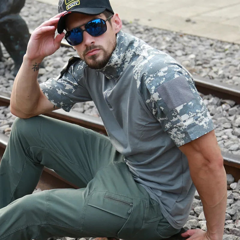 Men’s Camouflage Tactical Quick-Dry Shirt