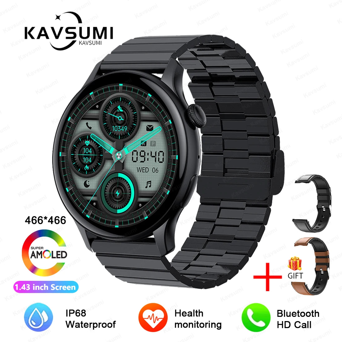 2024 NFC Smartwatch for Women – GPS, Voice & Health Tracker