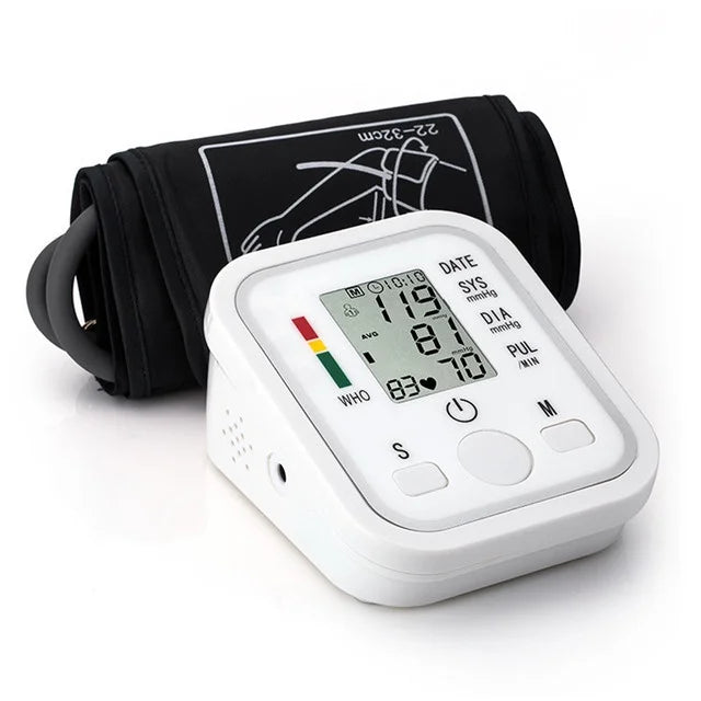 Spanish, English, Portuguese, Russian, No Voice-Digital Arm Blood Pressure Monitor