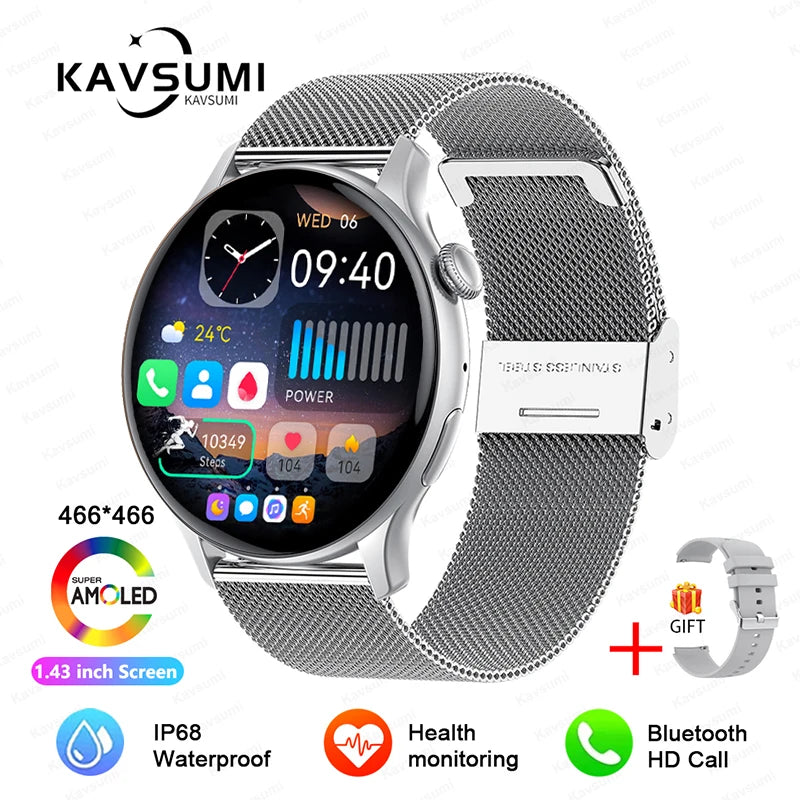 2024 NFC Smartwatch for Women – GPS, Voice & Health Tracker