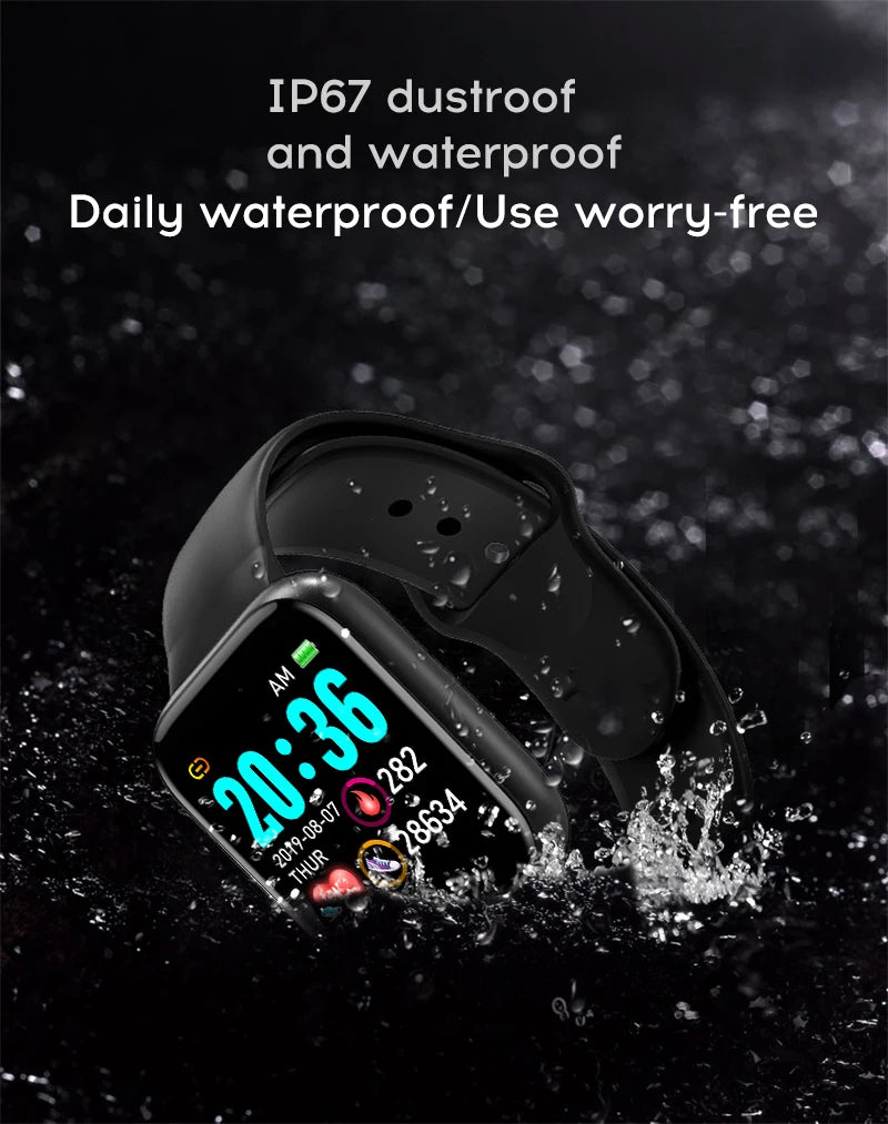 Y68 D20 Smart Watch – Phone, Music & Health Tracker for Men & Women