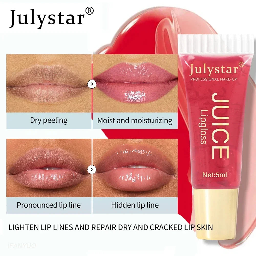 Nude Brown Plumping Lip Gloss – Moisturizing Fruit Lip Oil