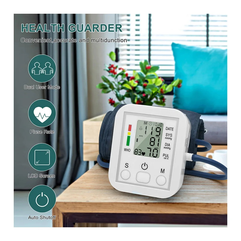 Spanish, English, Portuguese, Russian, No Voice-Digital Arm Blood Pressure Monitor