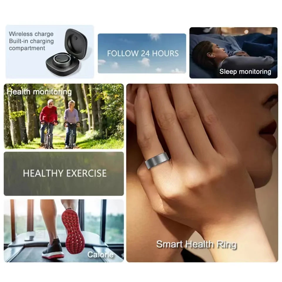 Smart Ring SR200 Health Tracker – Waterproof Multi-Sensor Ring