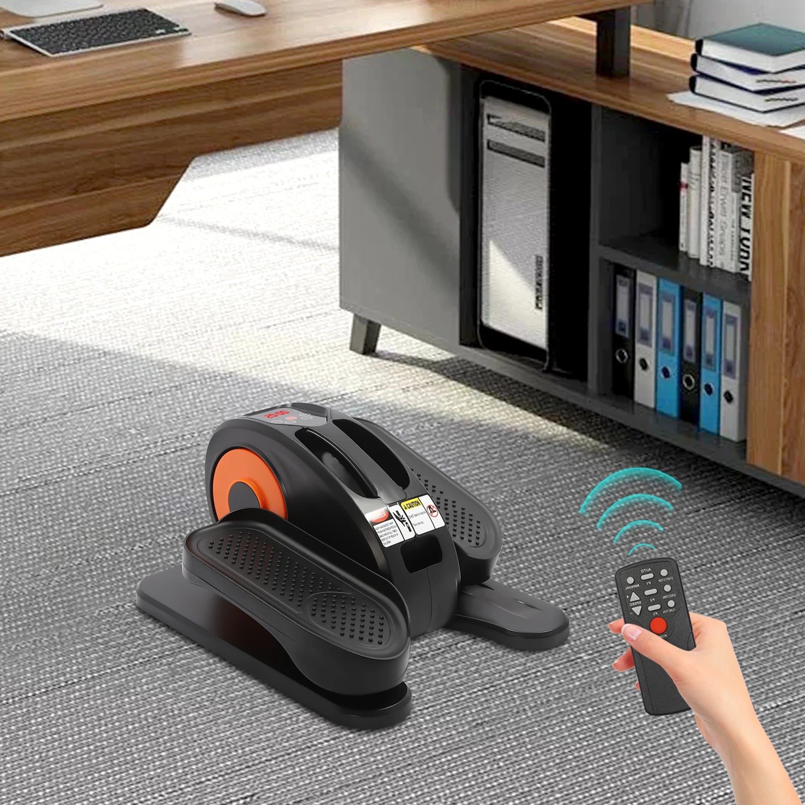 Under Desk Electric Elliptical Leg Exerciser with Remote