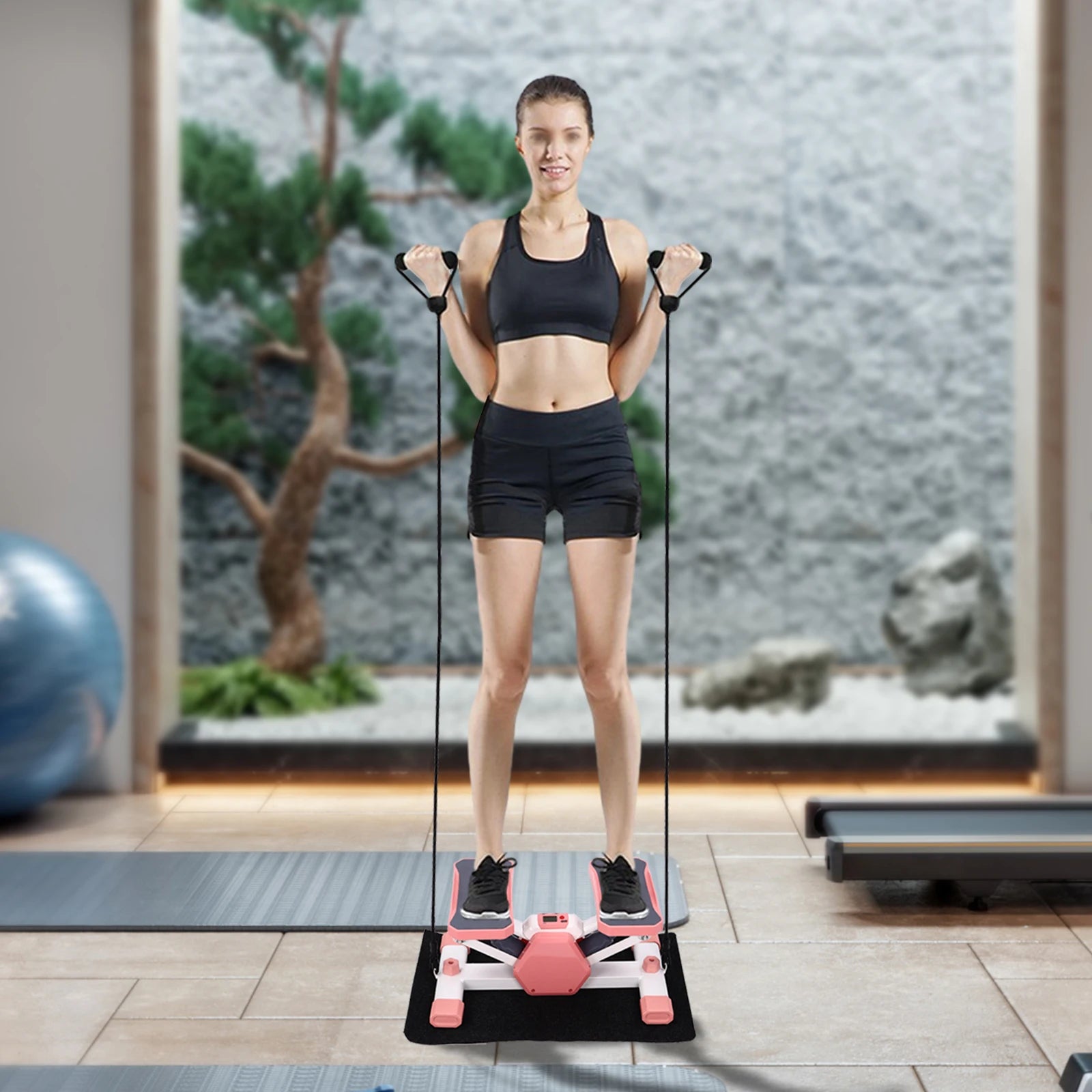 Mini Stepper Home Exercise Equipment – Pink