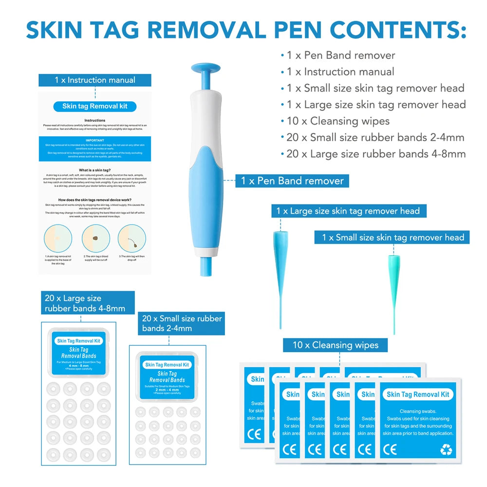 2-in-1 Skin Tag Remover Kit – Micro & Standard Mole/Wart Tool