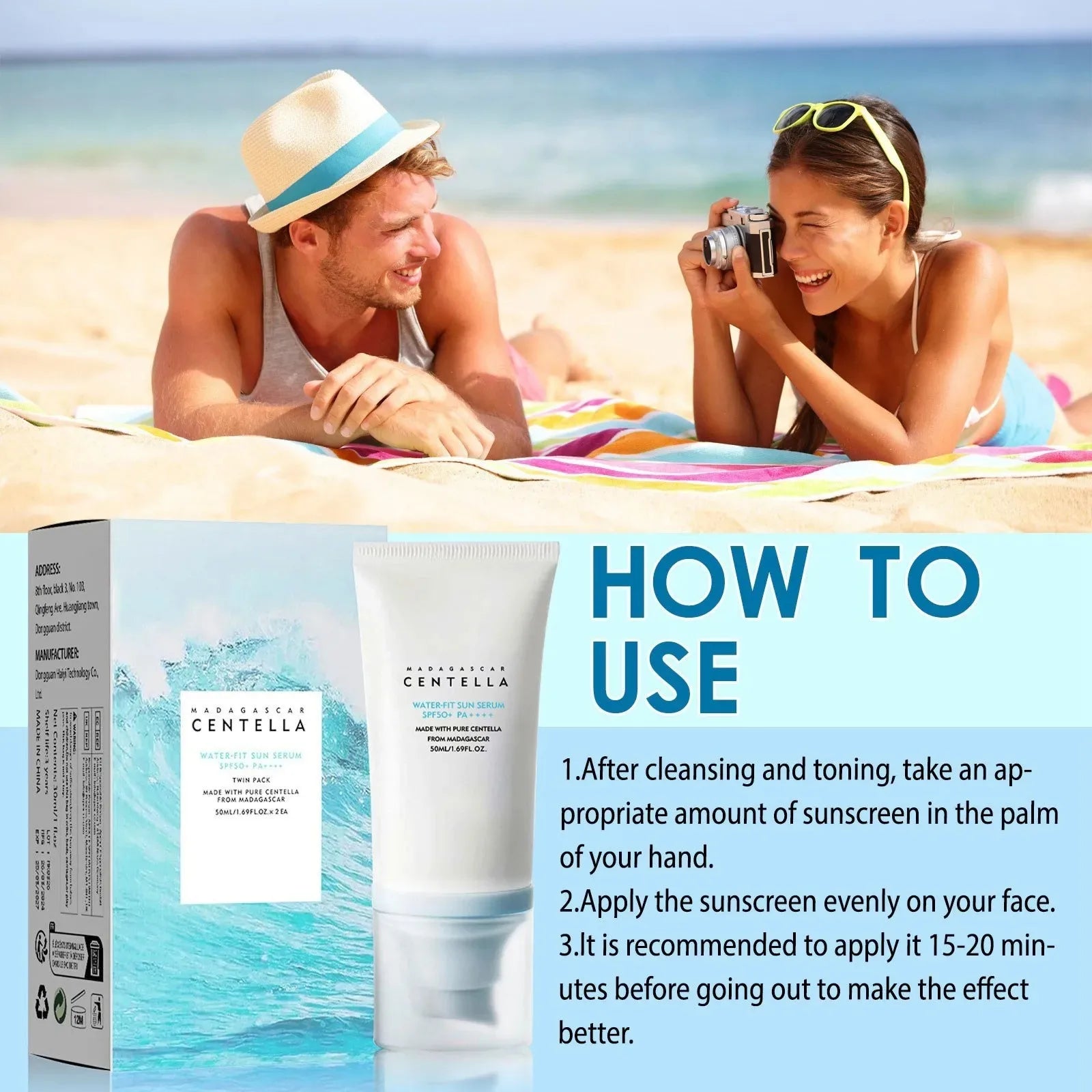 Centella SPF 50 Facial Sunscreen