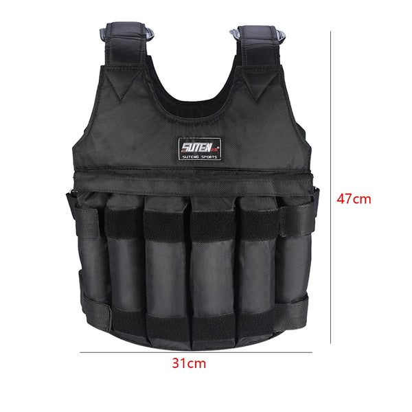 2025 New 1-20kg Women Men Fitness Sports Weighted Vest Adjustable Workout Exercise Training Weight Bearing Clothes