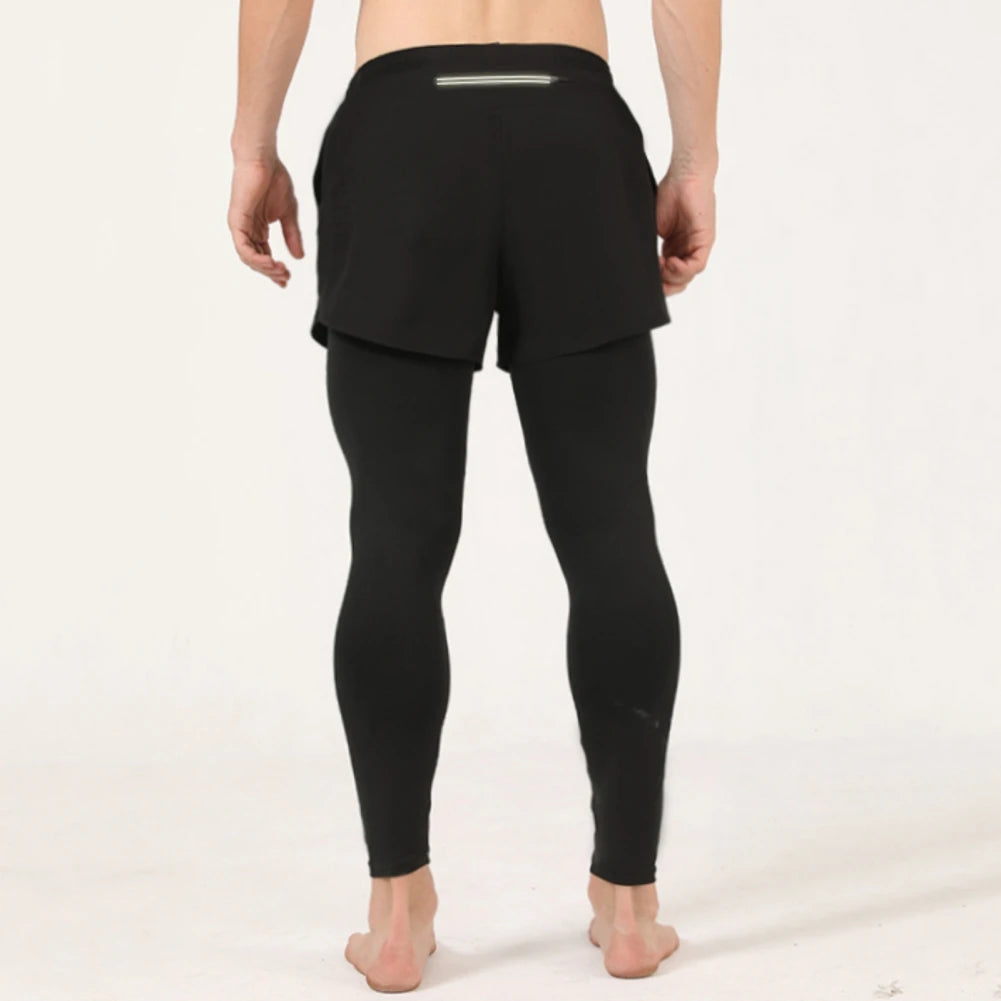 Men’s Quick-Dry Fake Two-Piece Outdoor Pants