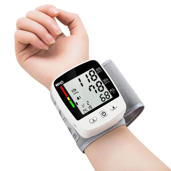 Digital Blood Pressure Monitor – Wrist Tensiometer Electronic Sphygmomanometer