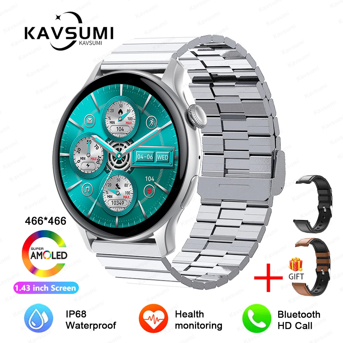 2024 NFC Smartwatch for Women – GPS, Voice & Health Tracker