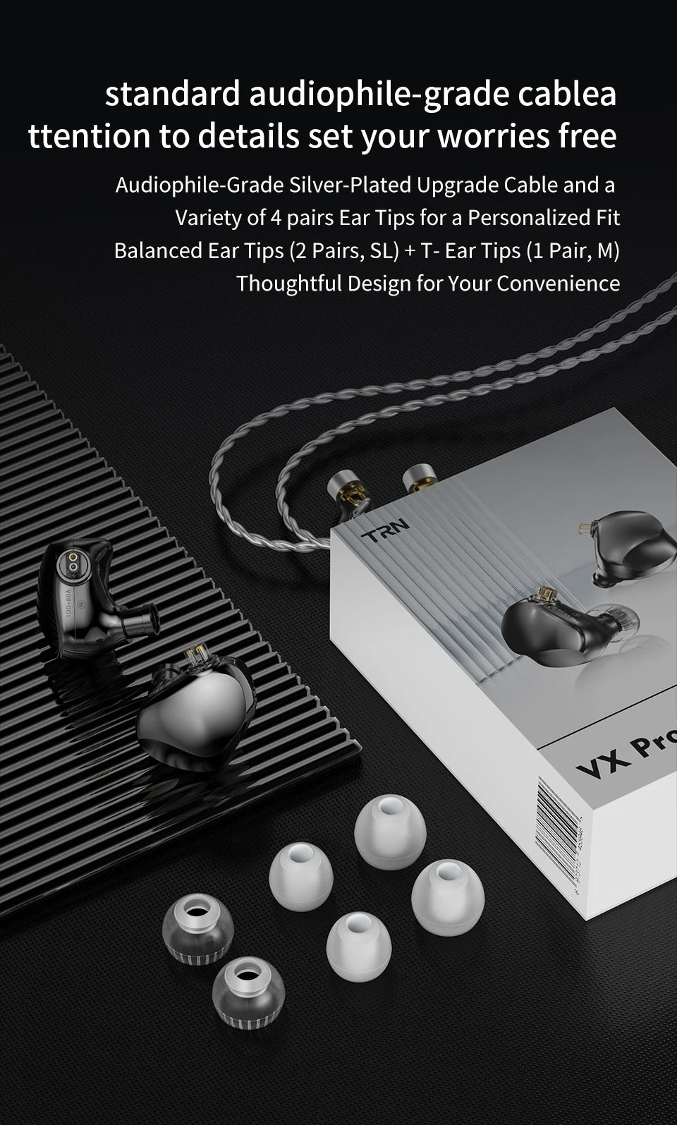 New VX Pro+ 8BA+1DD Hybrid In-Ear Monitor Earphones