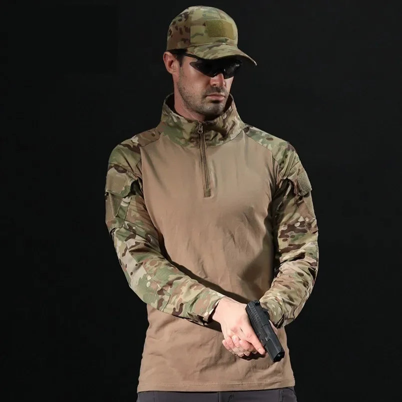 Men’s Tactical Long Sleeve Quick-Dry Outdoor Tee
