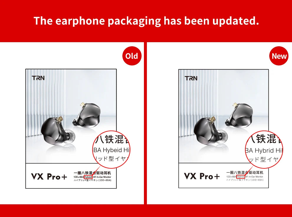 New VX Pro+ 8BA+1DD Hybrid In-Ear Monitor Earphones