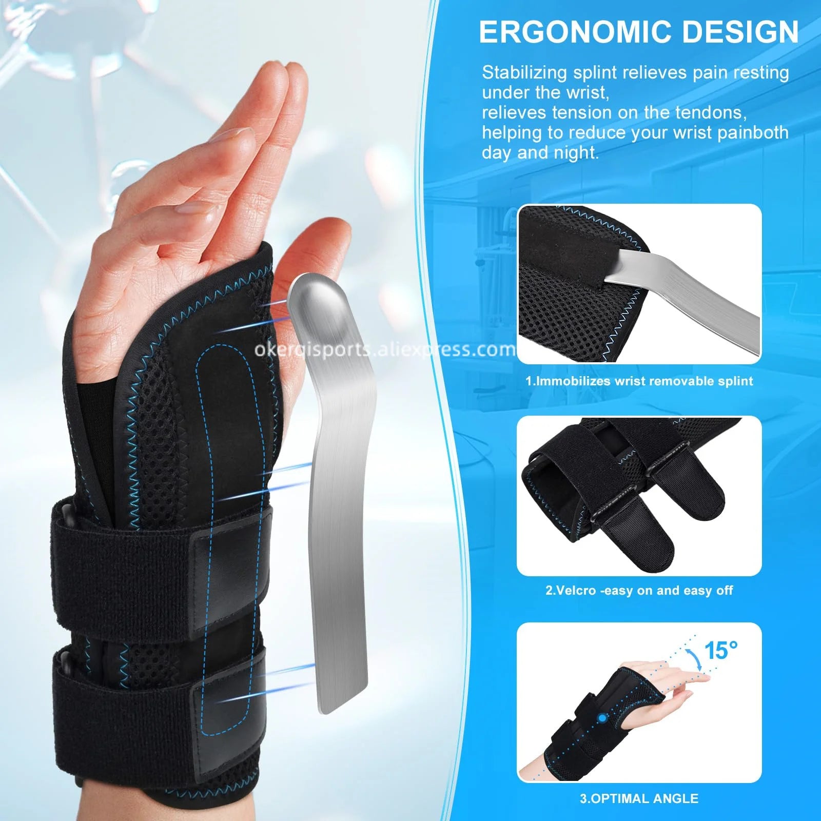 1 Pairs Sandbag Wristband Adjustable Multifunctional Weight Bearing Arm Sandbag Breathable Fitness Equipment for Outdoor Sports