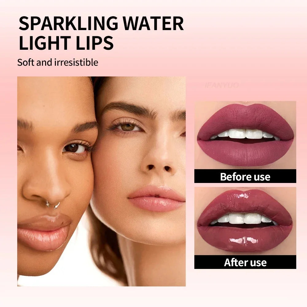 Nude Brown Plumping Lip Gloss – Moisturizing Fruit Lip Oil