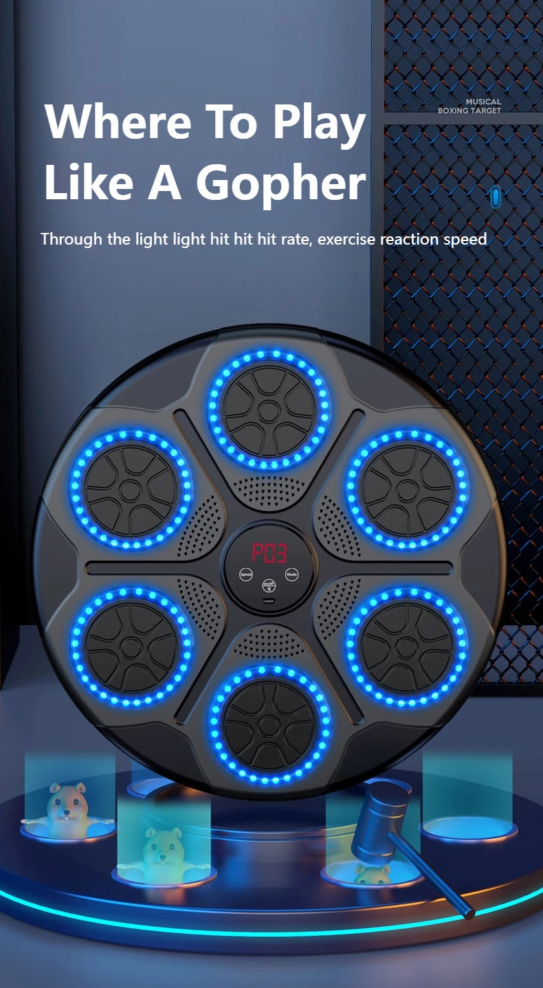 New Music Boxing Machine Smart Bluetooth Wall Mounted Music Boxing Trainer