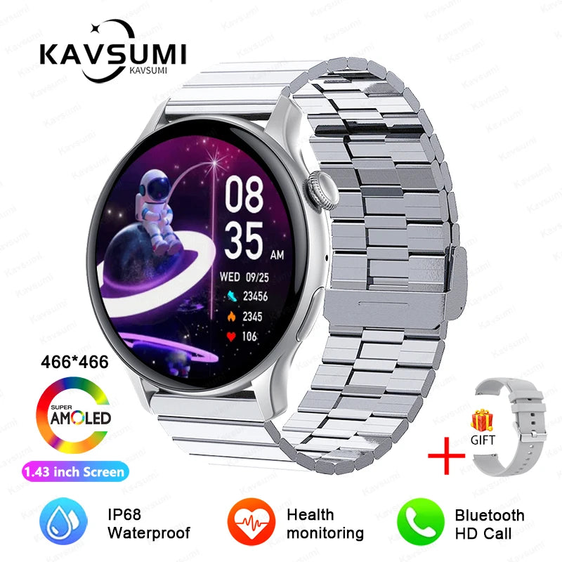 2024 NFC Smartwatch for Women – GPS, Voice & Health Tracker