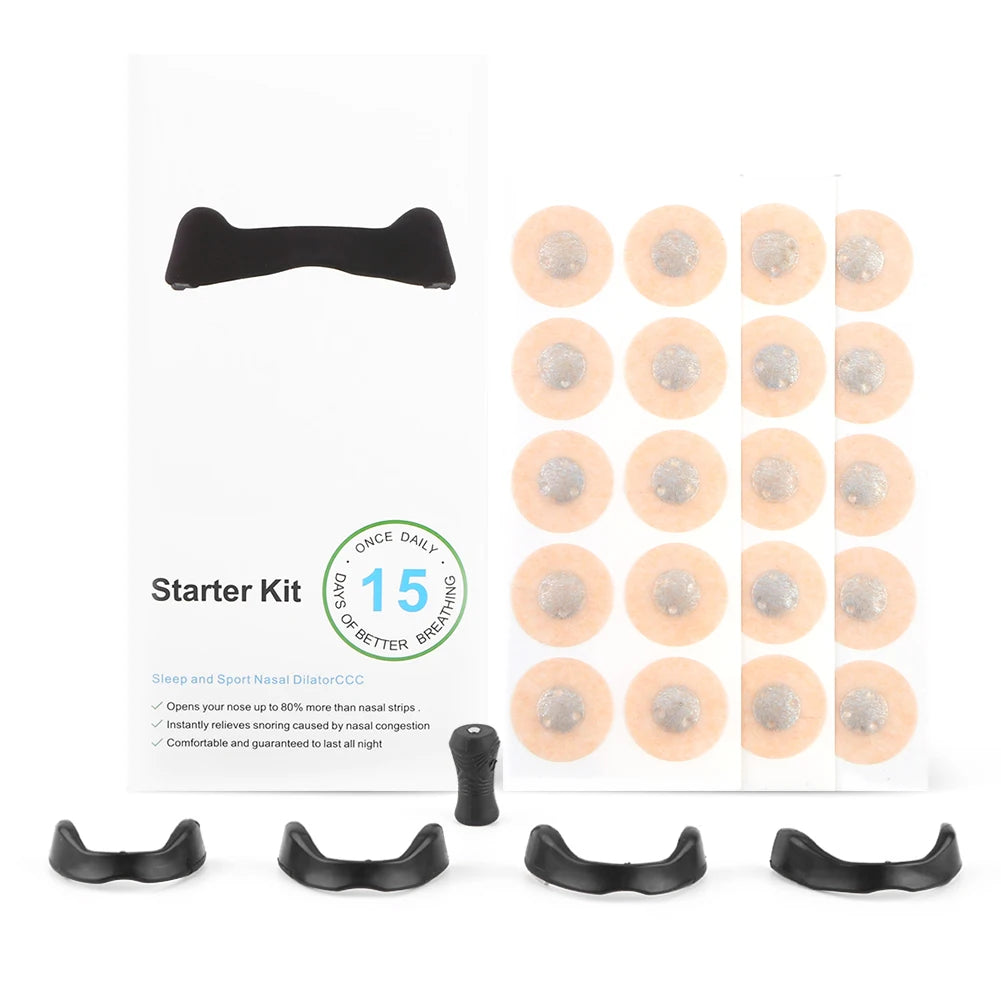 15 Pairs Magnetic Nasal Strips – Anti Snoring, Airflow Boost, Sleep Aid Breathing Dilators for Nighttime Use