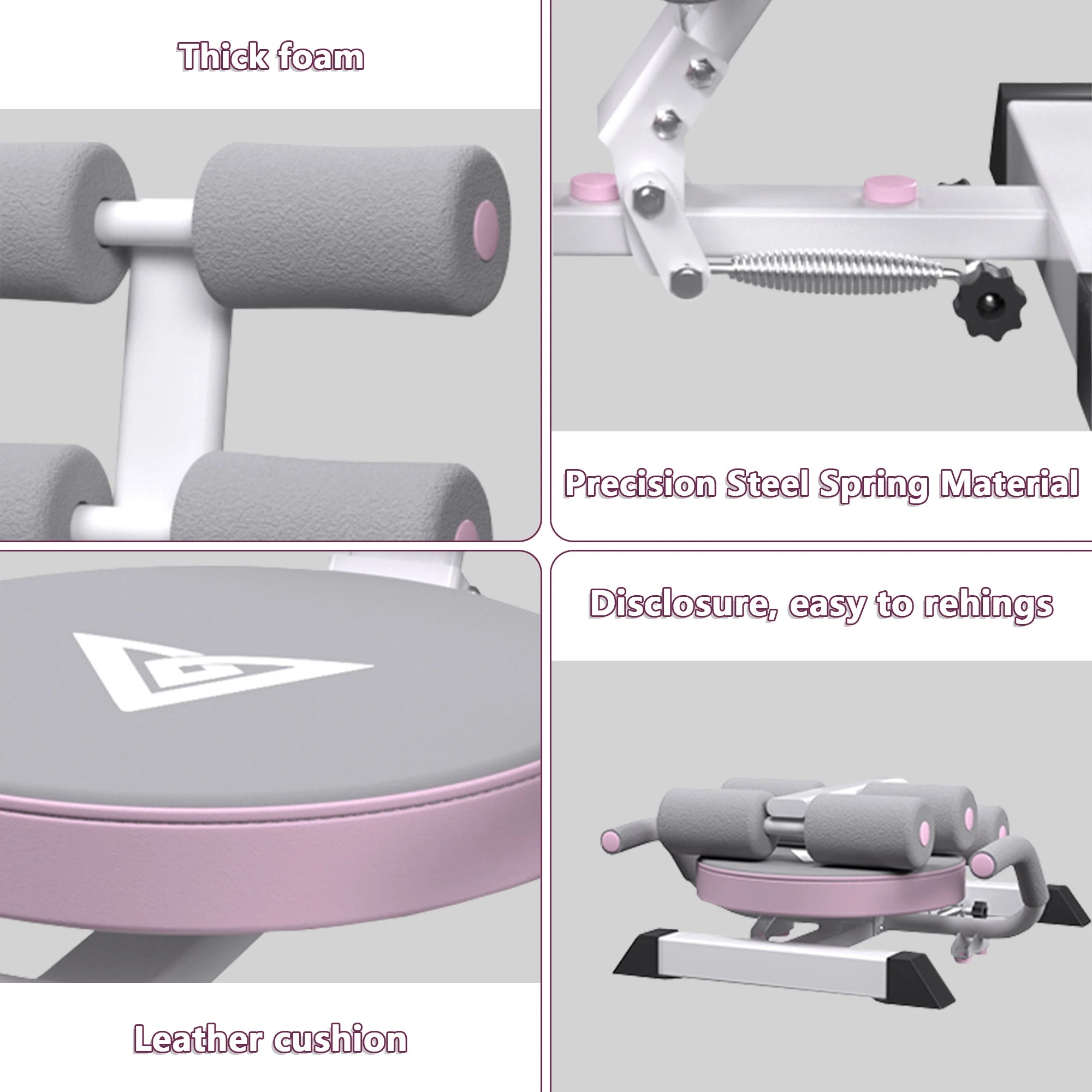 Ab Machine Sit-Up Bench – Portable Core Exerciser