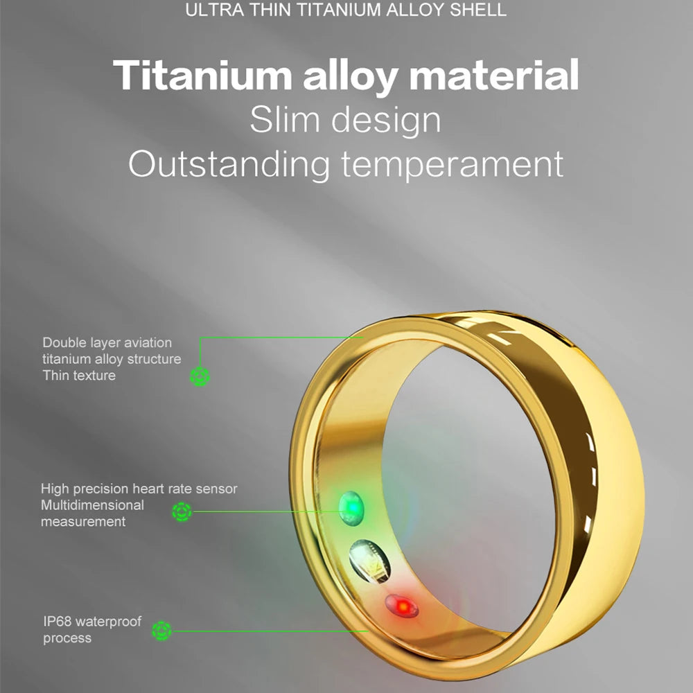 Smart Ring SR200 Health Tracker – Waterproof Multi-Sensor Ring