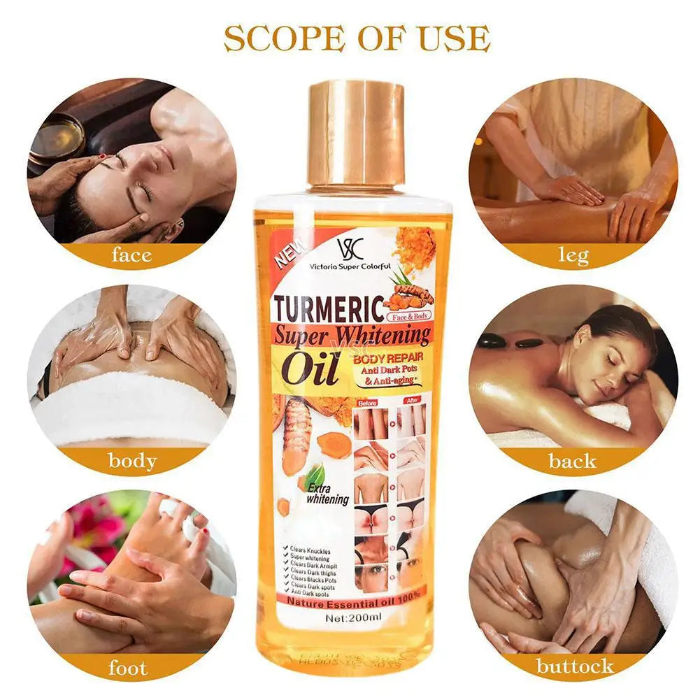 Turmeric Essential Oil Facial & Body Massage Oil – 200ml