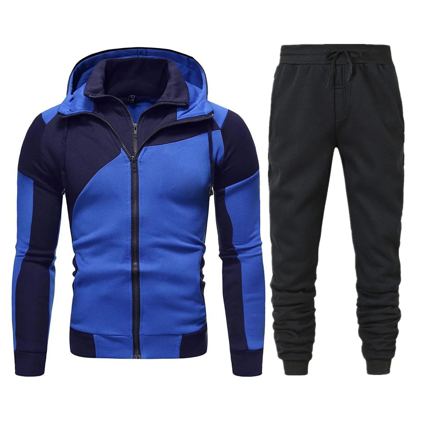 Men’s Spring Double Zipper Sweatpants Set