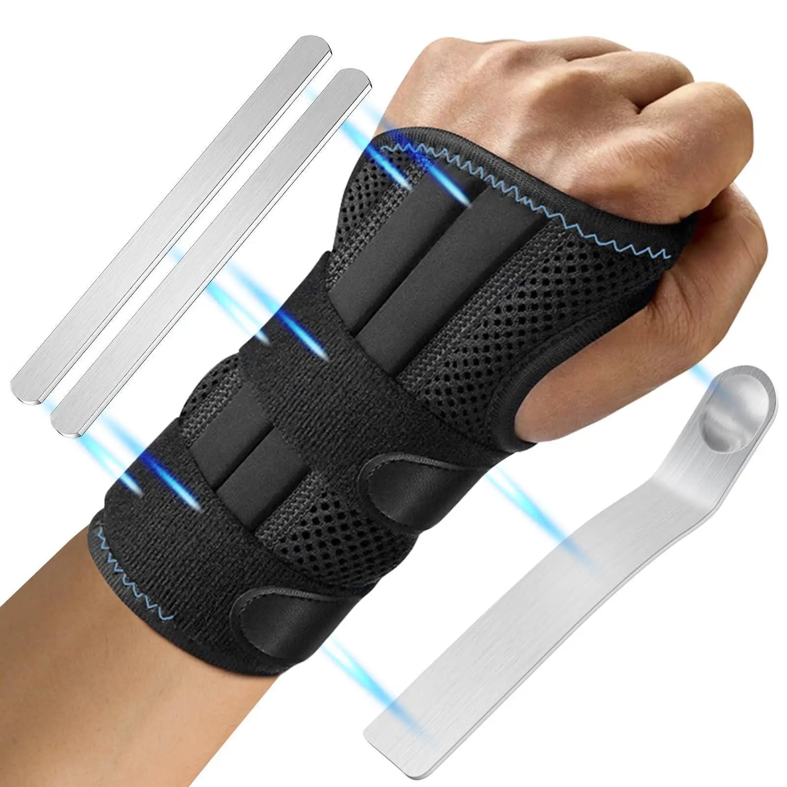 1 Pairs Sandbag Wristband Adjustable Multifunctional Weight Bearing Arm Sandbag Breathable Fitness Equipment for Outdoor Sports