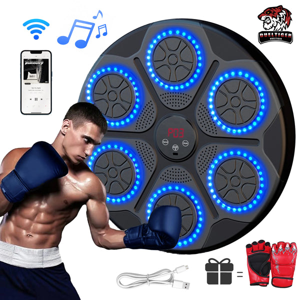 New Music Boxing Machine Smart Bluetooth Wall Mounted Music Boxing Trainer